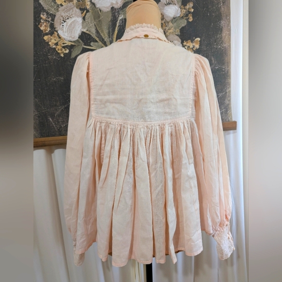 Vintage Antik Batik Victorian Blush Cotton Voile Size Small - Picture 7 of 11